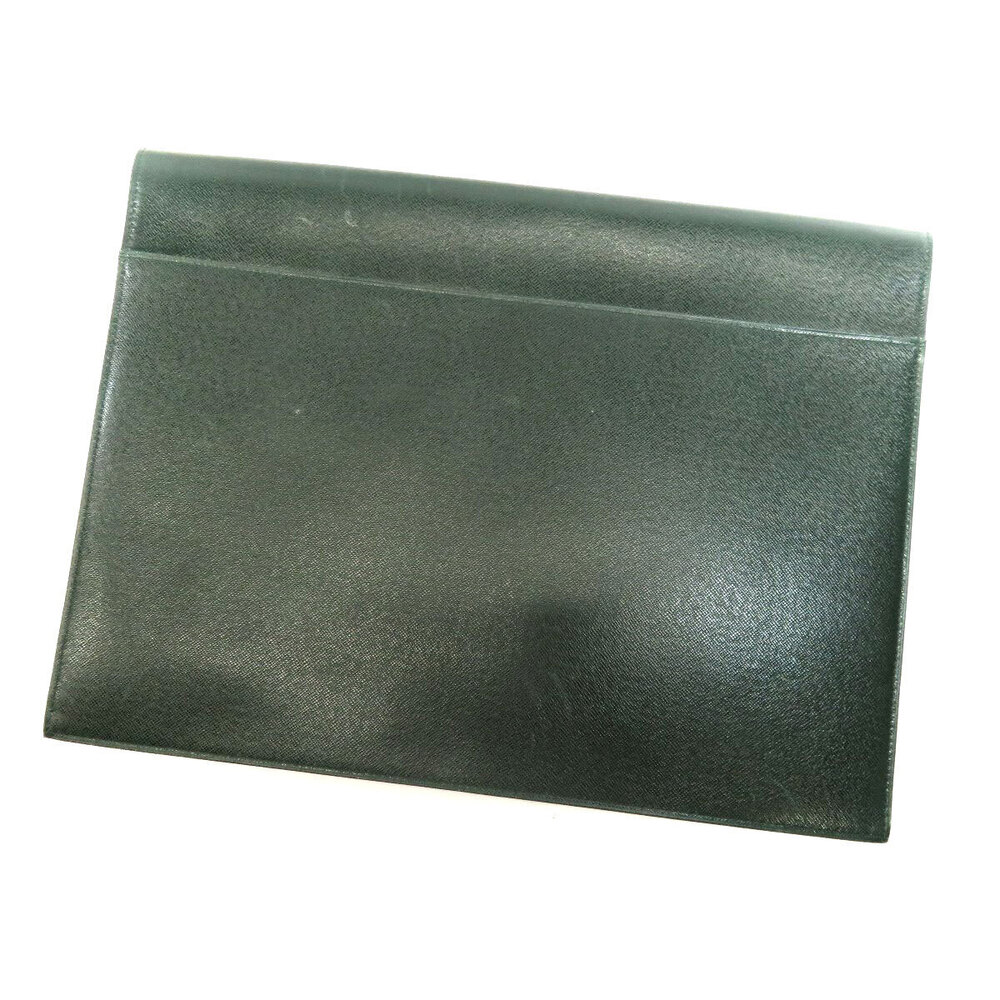 Louis Vuitton Bag Leather Taiga Clutch Black